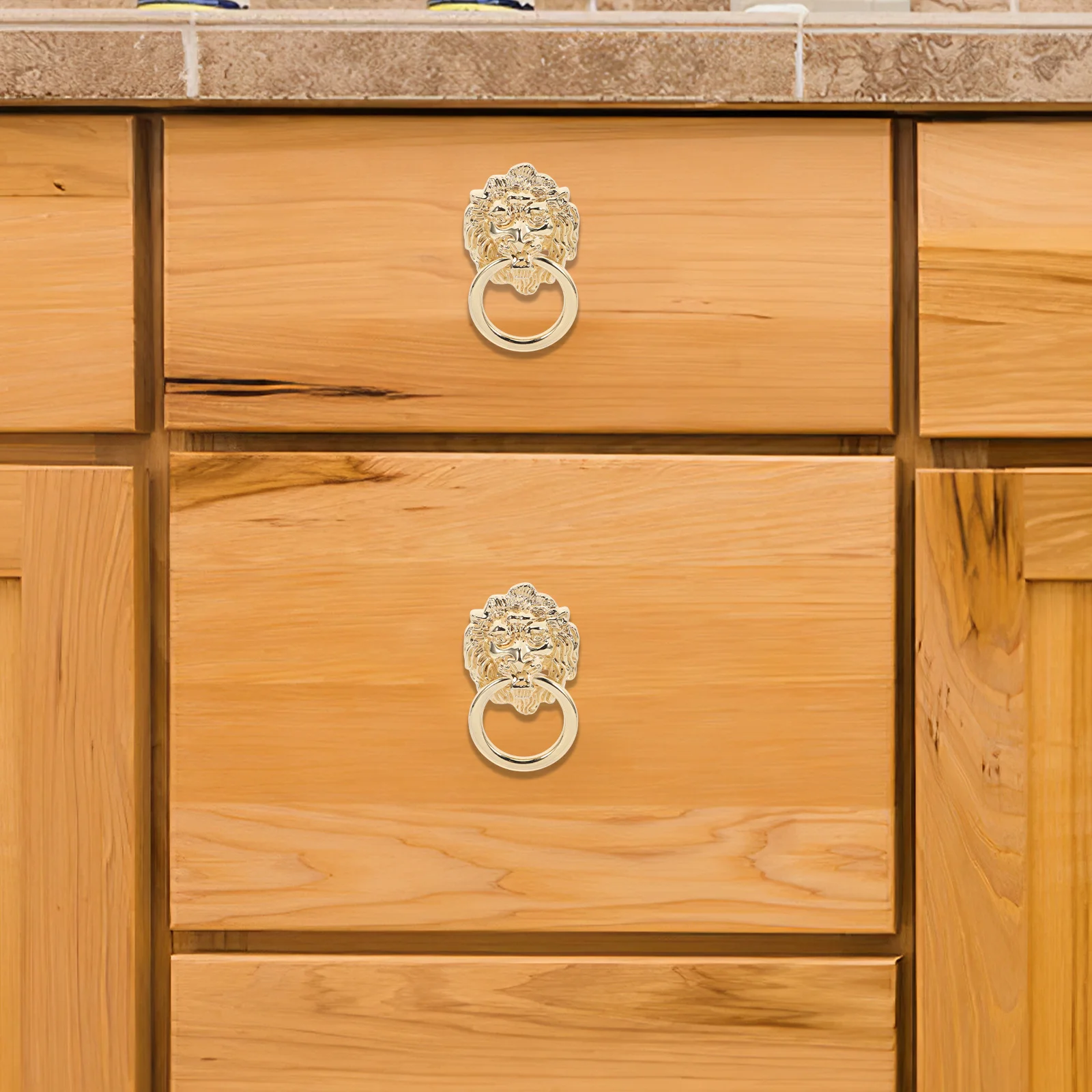 Leeuwenkop lade trekgreep metalen vintage stijl kast trek voor dressoir kast sieraden upgrade