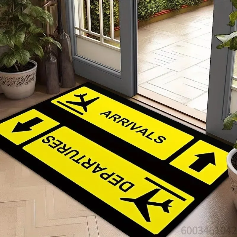 Aircraft Takeoff and Landing Door Mat Porch Living Room Entrance Decorative Anti Slip Carpet Entrance Home Decoration Rug