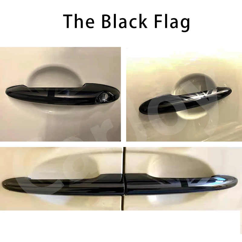 For MINI One Cooper S JCW R55 Clubman 4PCS/SET Door Handle Cover Sticker Car-Styling Auto Accessories