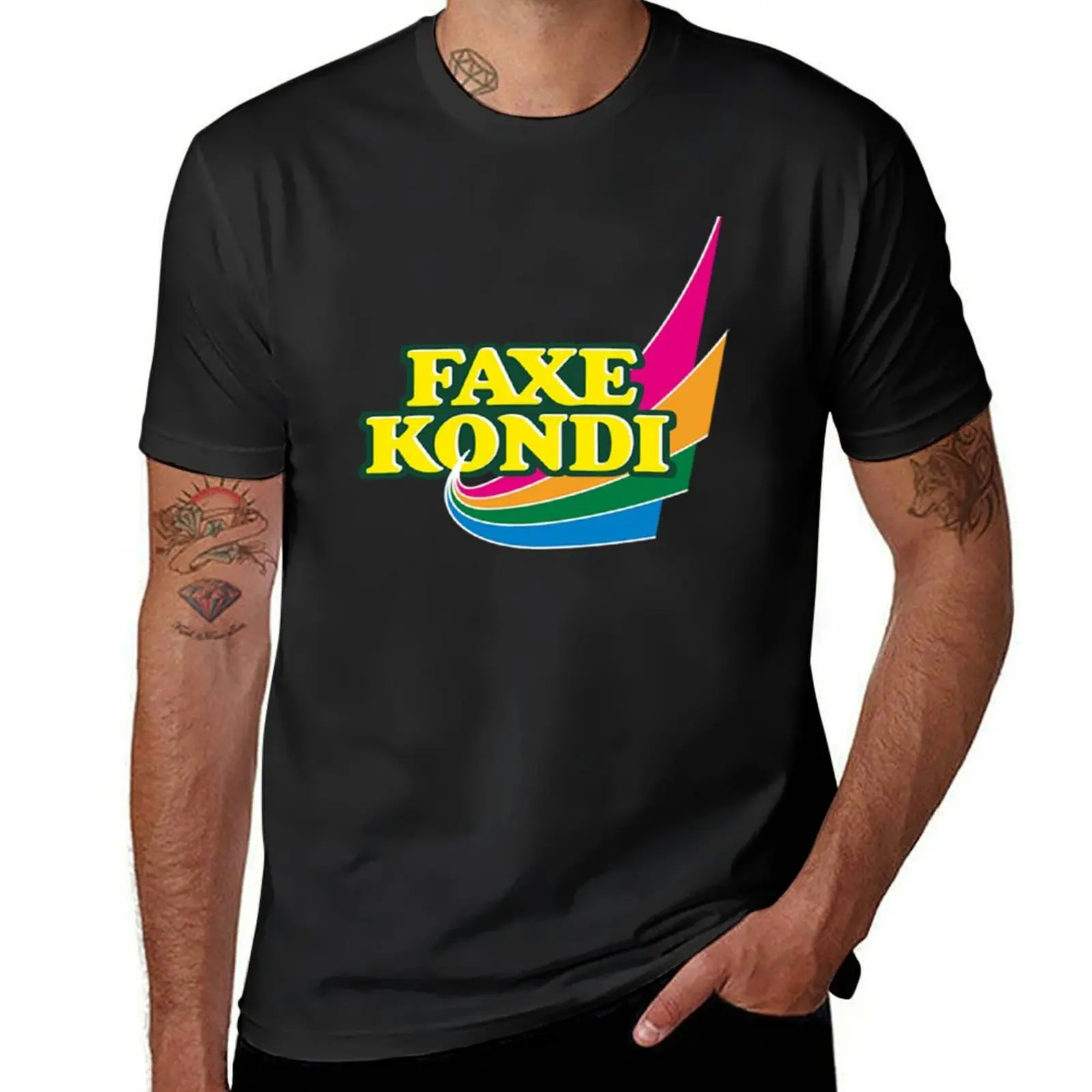 faxe kondi T-Shirt cute tops aesthetic clothes summer tops hippie clothes T-shirt men