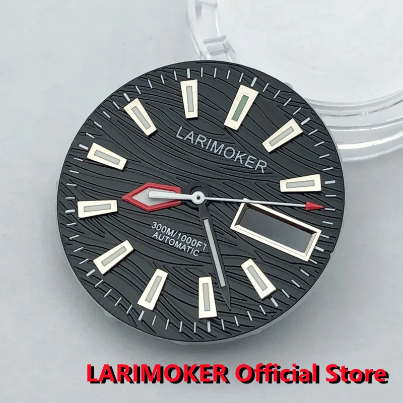 LARIMOKER 29MM Black Blue Grey Green Luminous Dial and Watch Hand for NH36A Movement Leisure Watches Accessories
