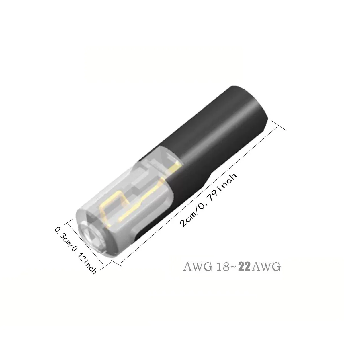 10-50Pcs 1-Way Quick Connection Cable Connector - No Soldering, Single Wire, with Locking Plug-In Type, Easy and Quick Wiring