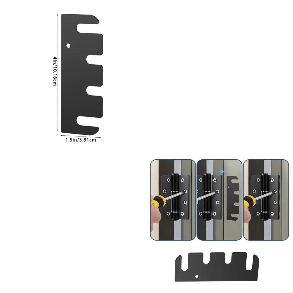 

10 шт., прокладки для дверных петель из нержавеющей стали, комплекты для ремонта легкого выравнивания для регулировки дверей и
