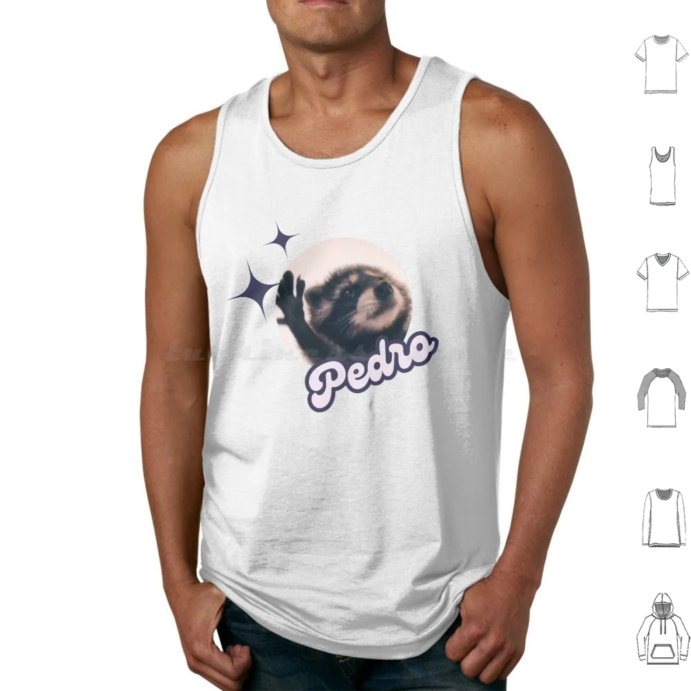 

Танцующий Педро Енот Майки с принтом Хлопок Педро Педро Енот Мема Енот Милый Педро Педро Педро Танцевальный Ракон