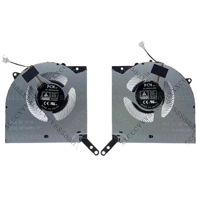 

€ Replacement CPU+GPU Cooling Fan for Lenovo Legion Y9000P R9000P 2022 style DC12V DFSCL12E06486Q DFSCL12E16486Q == =/
