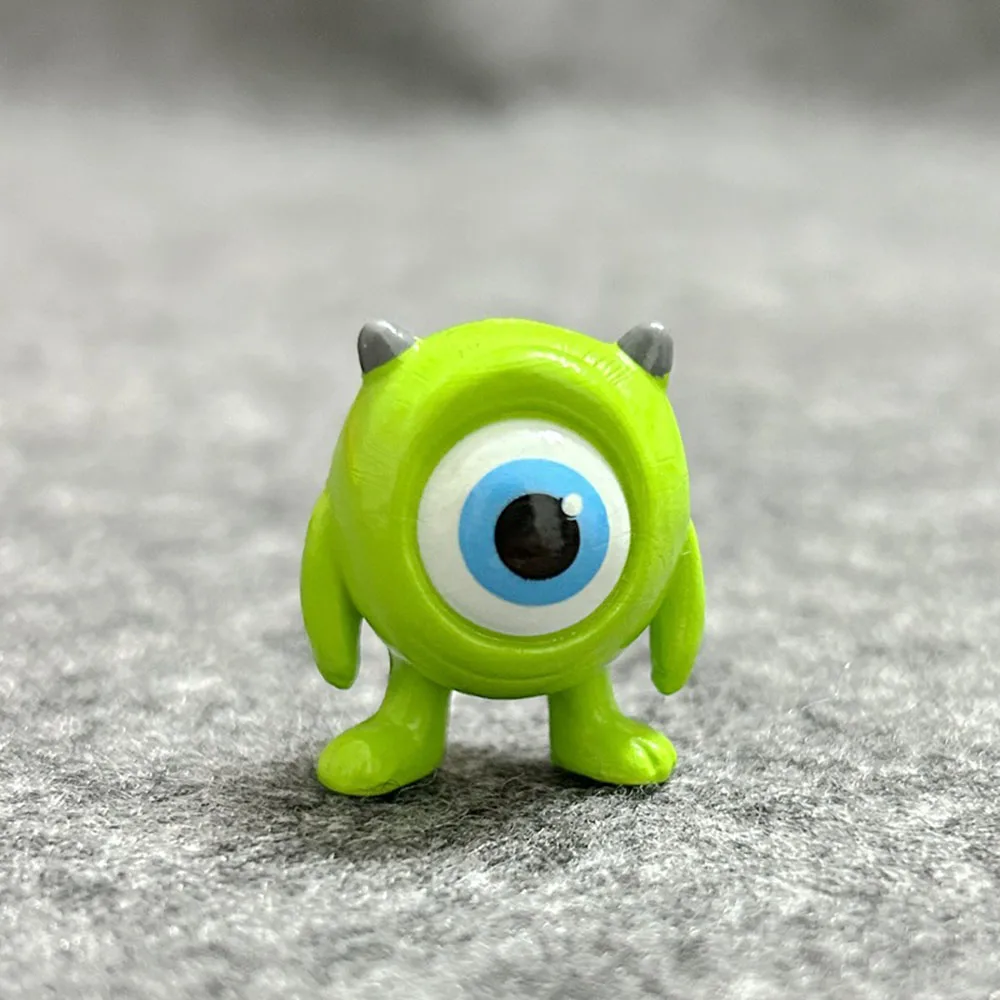 Bonito Mike Wazowski Toy Story, MrQ Sulley, Action Figures, Bonecas, Desktop Decor, Garoto de Três Olhos, Brinquedos Quentes, Enfeites de Carro, Decoração de Bolo