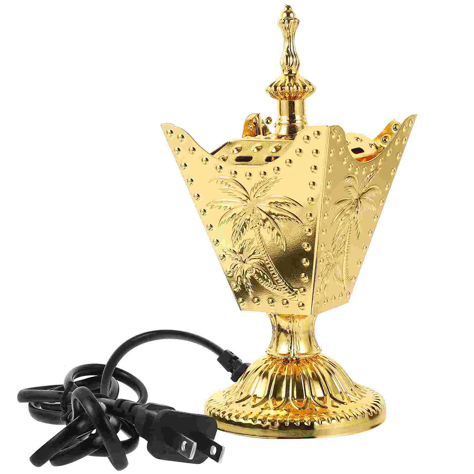 Heaters Plug-in Incense Burner Retro Censer Electric Burners Desk Decorative Golden For Decoration