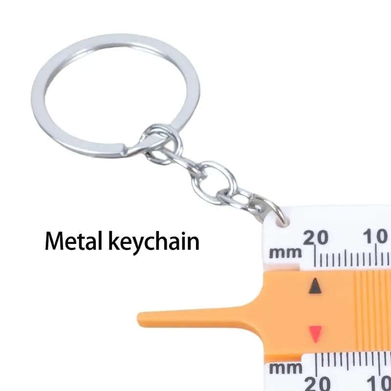 

WXTC Tire Depth Measuring Tool with Key Rings Plastic Construction Tire Wear Car Motorcycle Accessories for Auto