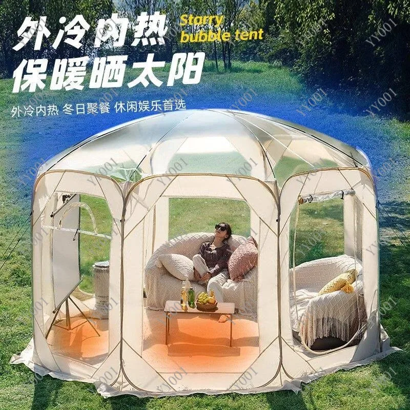 360° Clear Bubble House Warm Star Gazebo Tent for Outdoor Restaurant Business
