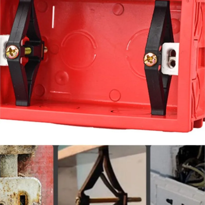 6 قطعة رذاذ كهرباء 118 صندوق تركيب سريع إصلاح سهل التركيب لا حاجة لإزالة الصندوق السفلي لمفتاح المنزل