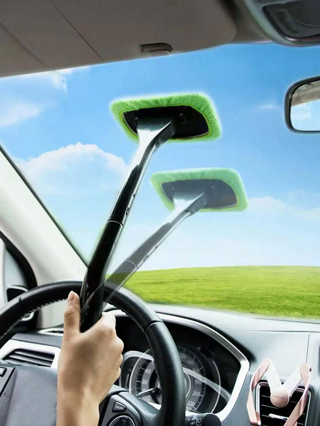 

1pc The Windshield Cleaning Brush Set Keeps Your Car Clean And Shiny!