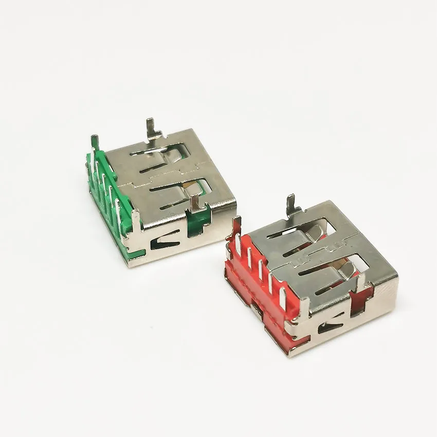 3-10PCS USB 2.0 Female Socket 5PIN Fast Charge USB Interface 5A High Current 90 Degree Plug Board Four-Legged Horizontal