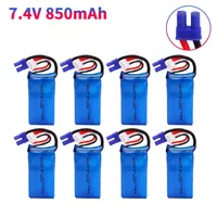 7.4V 35C 850mAh Lipo Battery For Walkera Rodeo 150 F150 RC RC Quadcopter Drone RC model Helicopter Rechargeable 1-10pcs