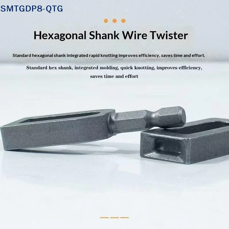 NEW 1PC Large Diameter Multi-Functional Wire Twisting Tool Standard Hexagonal Shank Compact Size Iron Wire Knotting Connector