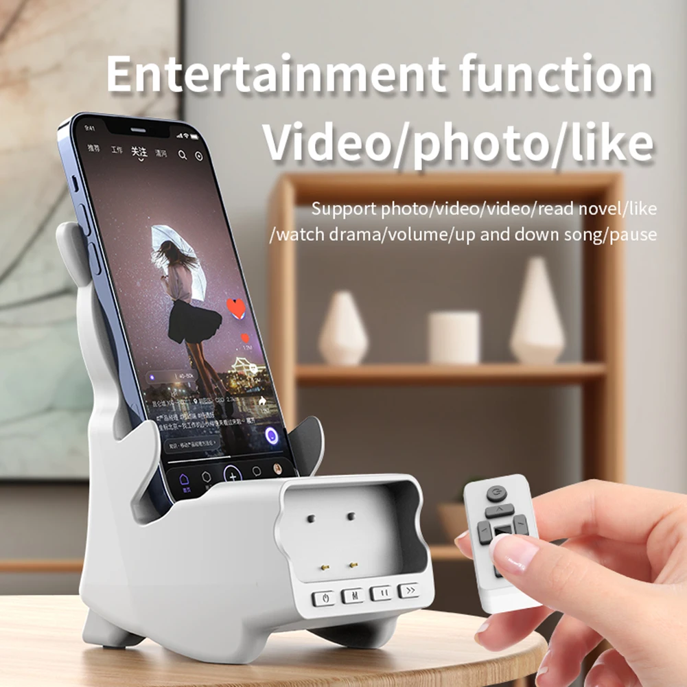 

4-in-1 15W Wireless Charger Wireless Bluetooth-Compatible Speaker Multifunctional Phone Holder Audio Speaker Gifts for Men Women