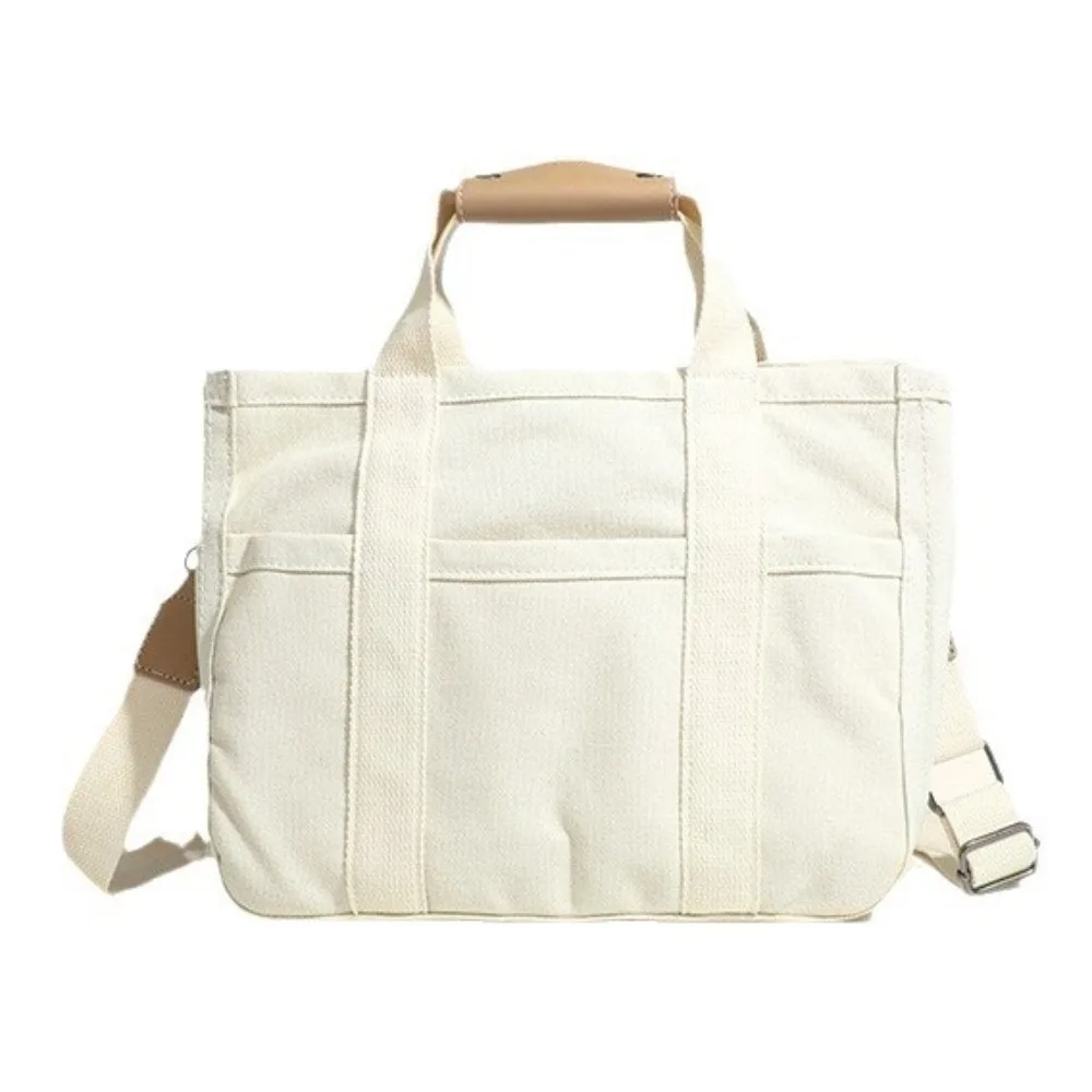 

Сплошная цветная сумка для мамы, многофункциональная холщовая сумка с несколькими карманами для матери, корейский стиль, большая вместительная женская сумка на плечо, студенческая