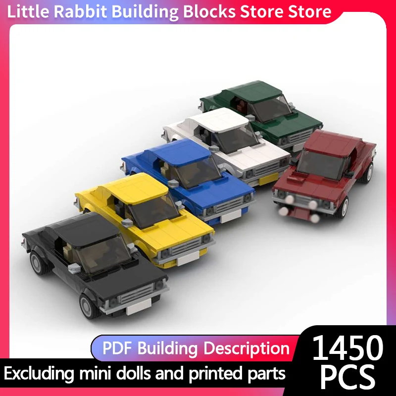 Speed Racing Car Model MOC Building Bricks Compact Car Vehicle Pack Modular Technology Children Holiday Gifts Assemble Toys Suit
