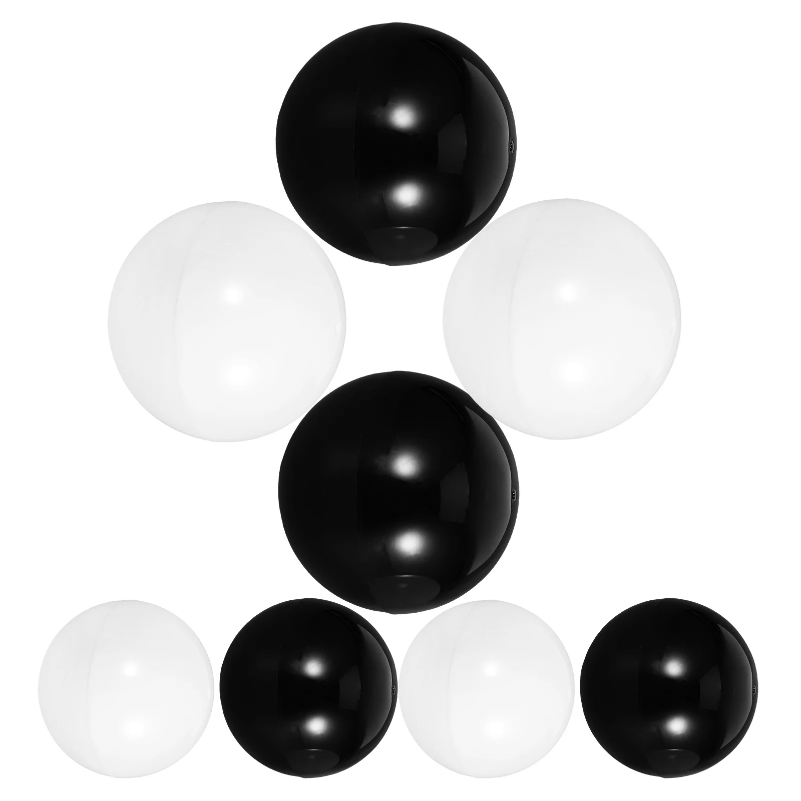 

8pcs Ball Vending Machine Gumballs Brown Black Round Capsules Plastic Egg Party Decorations
