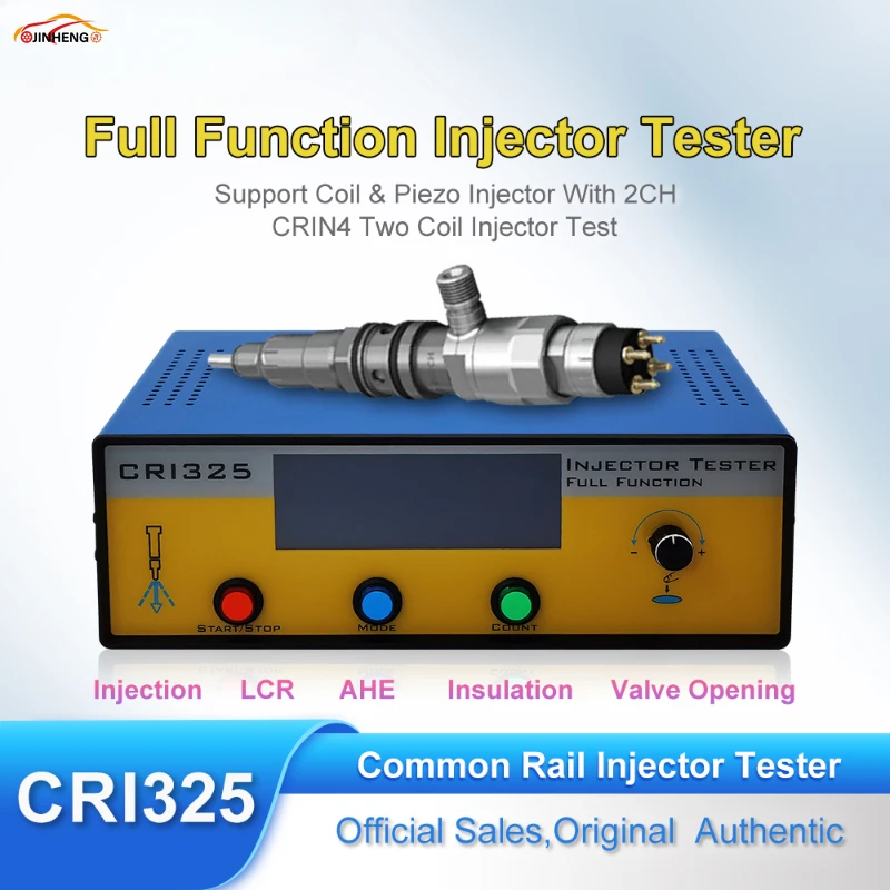 CRI325 Common Rail Injector Tester Coil and Piezo Diesel Injector Driver For Siemens Air Gap Insulation Capacitance AHE Test