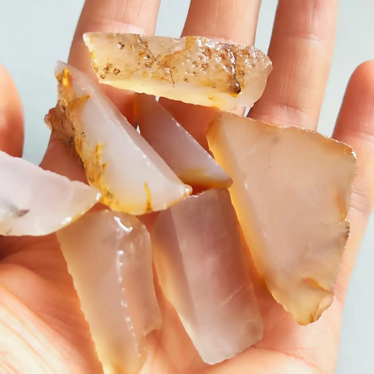 Natural Agate Stone Slice Crystal Stone Mineral Home Decoration Stone Healing Crystal Stone Gifts Ornaments Ore Specimens