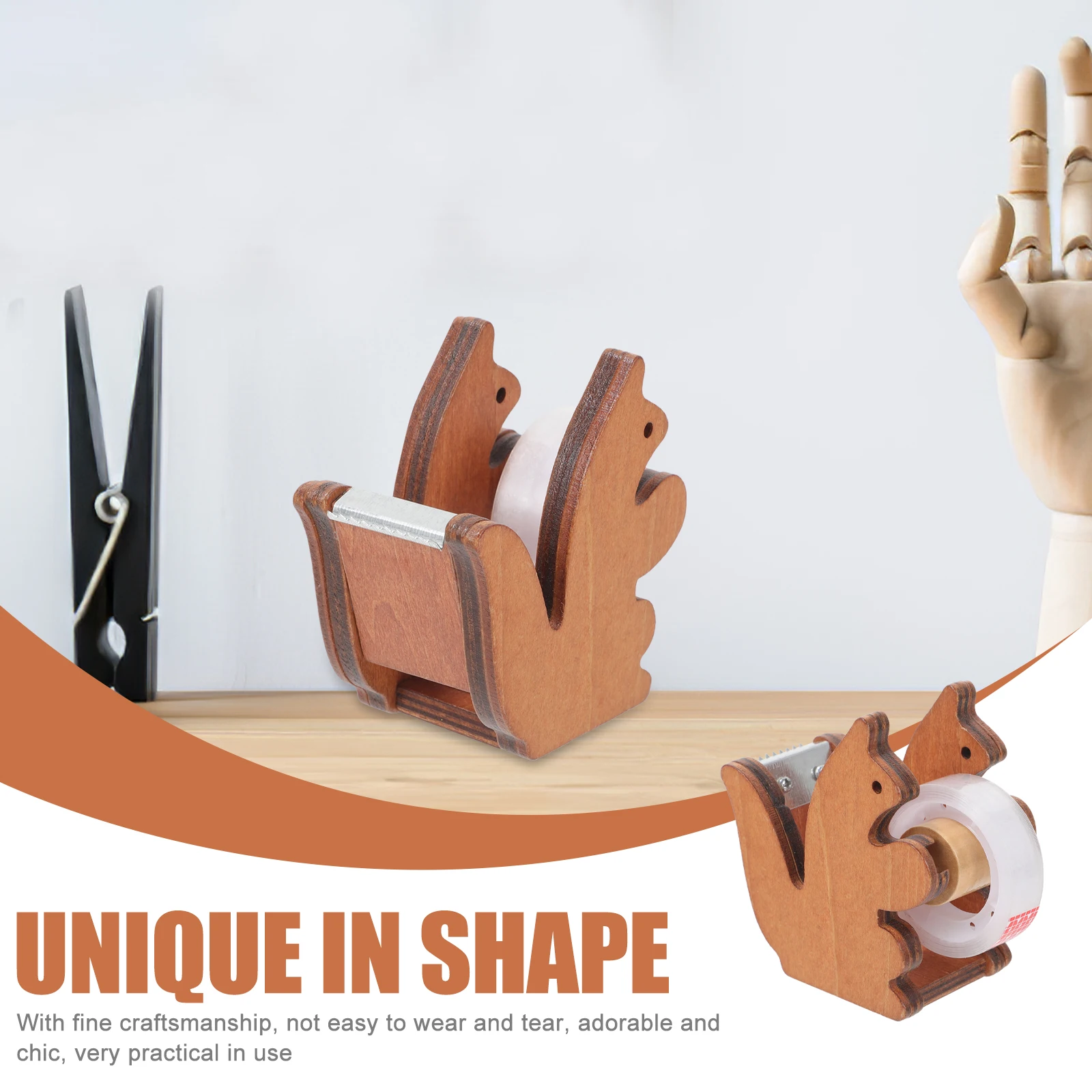 Porte-ruban Sqauirrel distributeur bureau mignon accessoire de bureau écureuil pour support