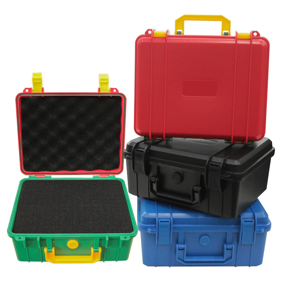 صندوق أدوات صيانة السيارات البلاستيكي المقاوم للماء والرطوبة مع إسفنجة، حقيبة تخزين محمولة لحماية السلامة #4