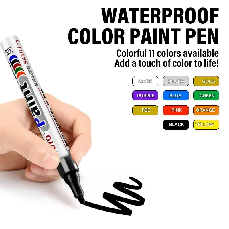 Car Tyre Tire Tread Tire Paint Pen Marker DIY Art Drawing Pen Tool For Mercedes Benz Volkswagen BMW Honda Chevrolet Toyota Dodge