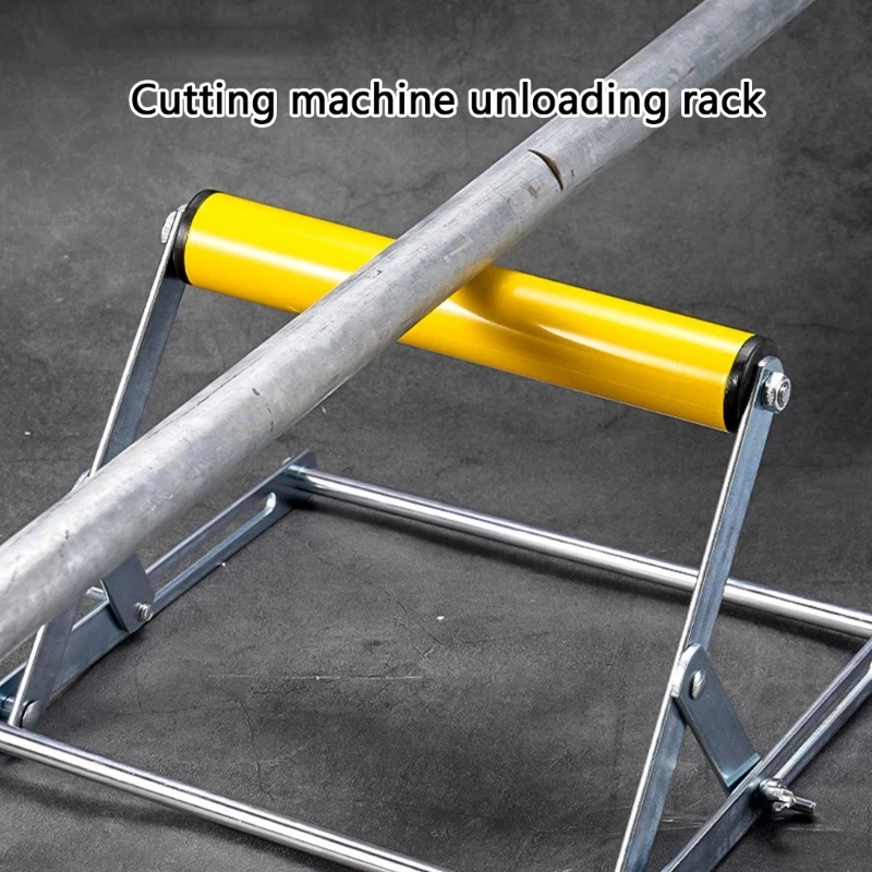 Height Adjustable Stainless Steel Cutting Machine Support Frame Foldable Stand for Home Workshops and Construction Site M4YD