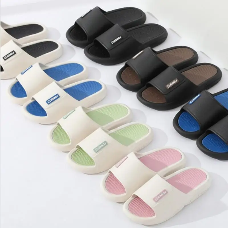 Summer New Slippers Men Women Fashion Trend Cartoon Sandals Thick Soles Non-slip Bathroom Slipper Casual Indoor Outdoor Couples