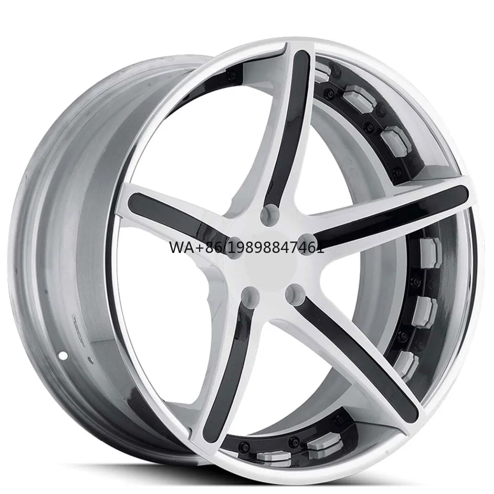 SY-02056 Juego de 2 Ruedas Forjadas Cromadas Aggio-ECL de 16-26 Pulgadas para 5x120 5x127 5x112 5x114.3 6 Birlos 6x139.7