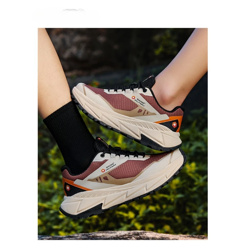 

2025 New Luxury Outdoor Lightweight Low Help Couple Mountaineering Sneakers Non-slip Wear-resistant Travel Shoe Platform Shock