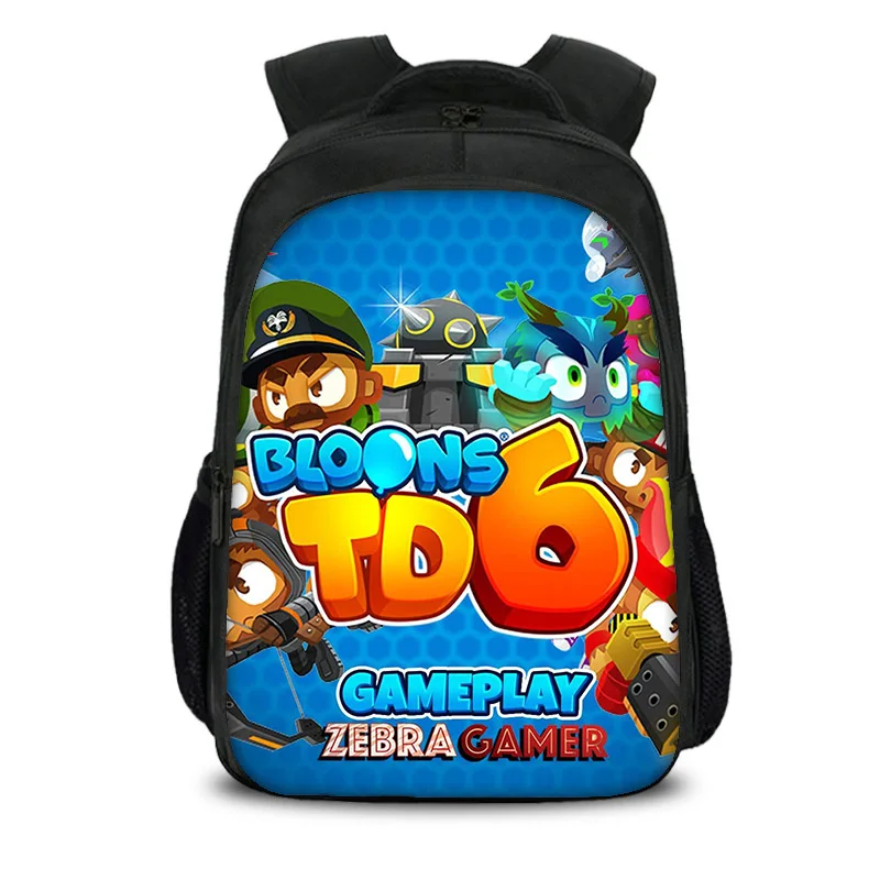 Bloons TD 6 double-layer backpack game print kindergarten primary school boys and girls large capacity new trend