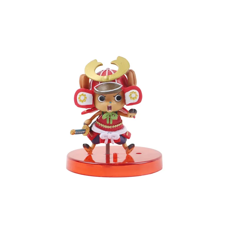 Bandai 7 centimetri Anime One Piece Rufy Chopper Figura Samurai vestito Figurine Action Figurine PVC Modello Collezione di Bambole Giocattolo Regalo Per Bambini