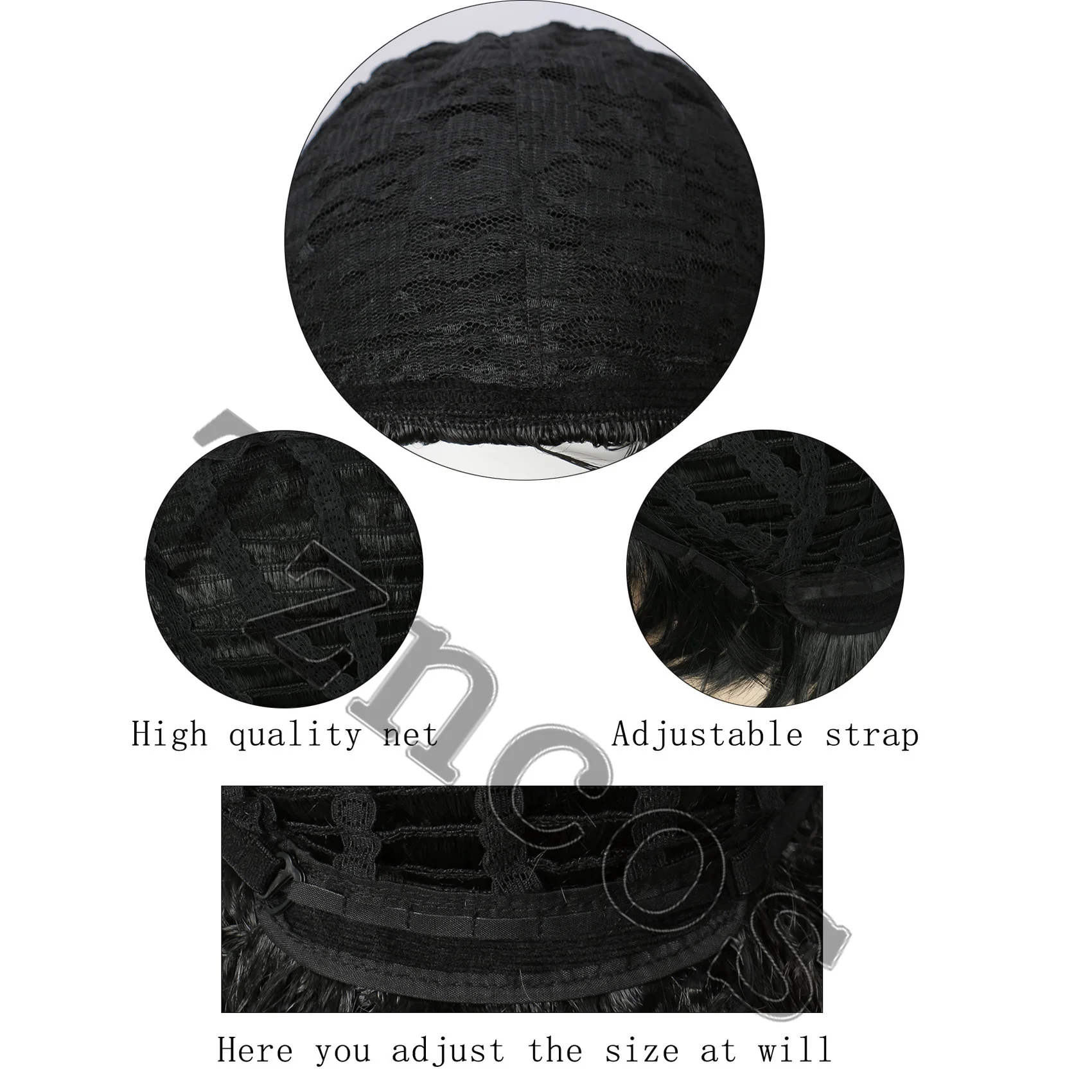 Tzncos Saja Boys Jinu Cosplay perruque synthétique courte noire hommes perruque Anime résistant à la chaleur perruque