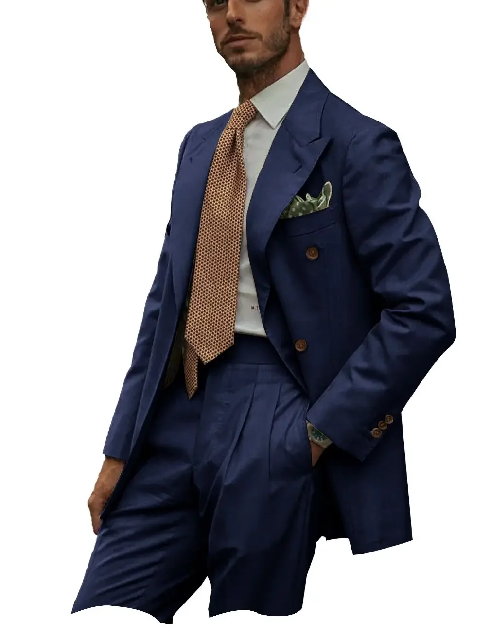 

New Linen Men's Suit Summer Elegant Prom Solid Color 2 Pieces Fashion Business Casual High Quality Suits Wedding Groom Tuxedos