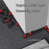 Angle Finder Measuring Ruler Multi-Fold Alloy Perforated Mold Template Drill Guide Tile Hole Locator Multi-Fold Alloy Angle Rul