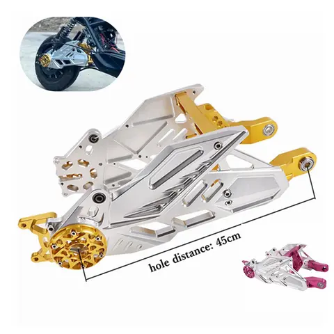 Ny 5:e generationens Lotus svängarm förtjockad Aegis bakgaffel CNC-aluminium för Electric Monkey M3 M5 M6 Niu N1S universalmodifiering 6 best sales svängarm - №4