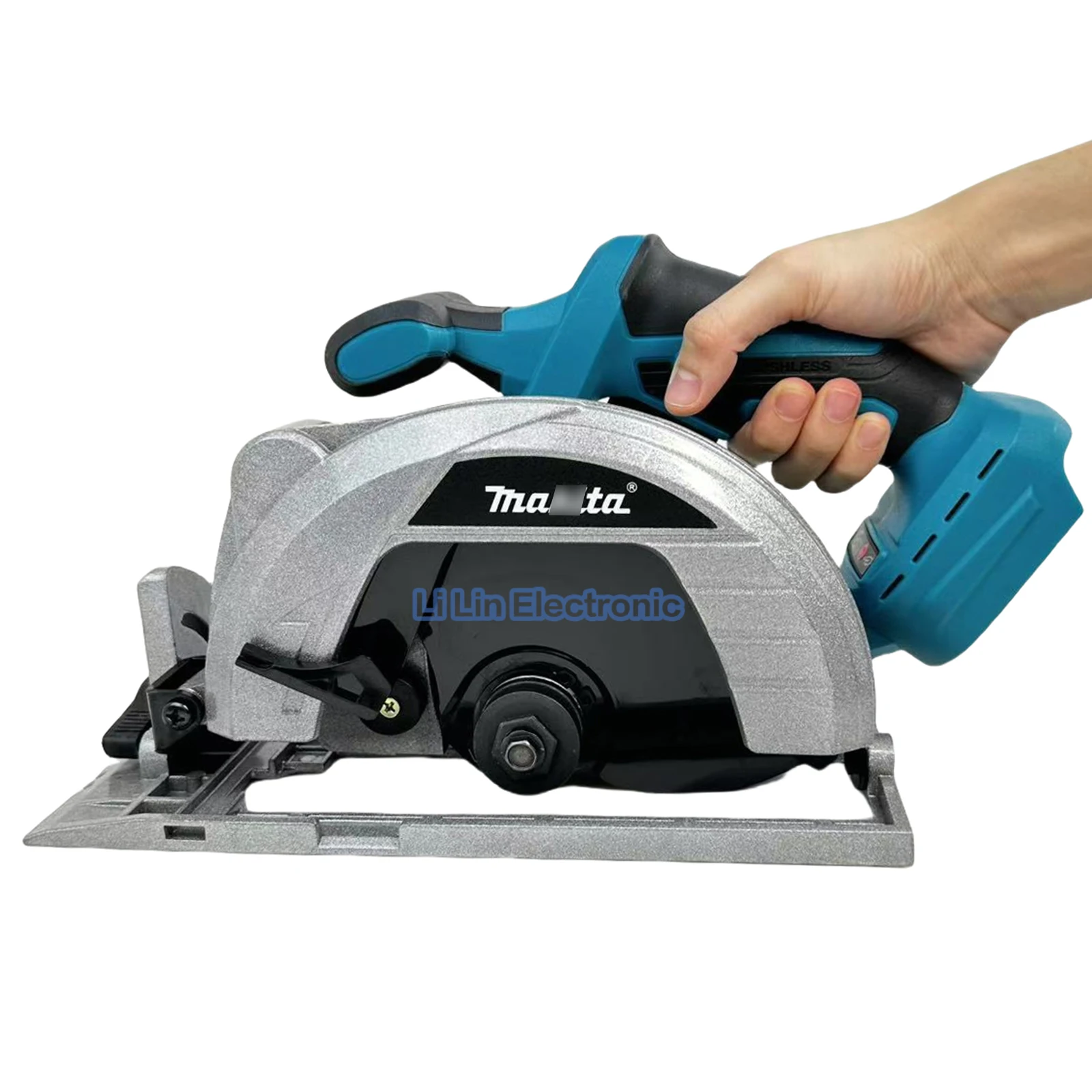 تخصيص 185 مللي متر اللاسلكي الصناعية الصف منشار دائري النجارة أدوات كهربائية ليثيوم أيون يده منشار دائري عالي الأداء #2