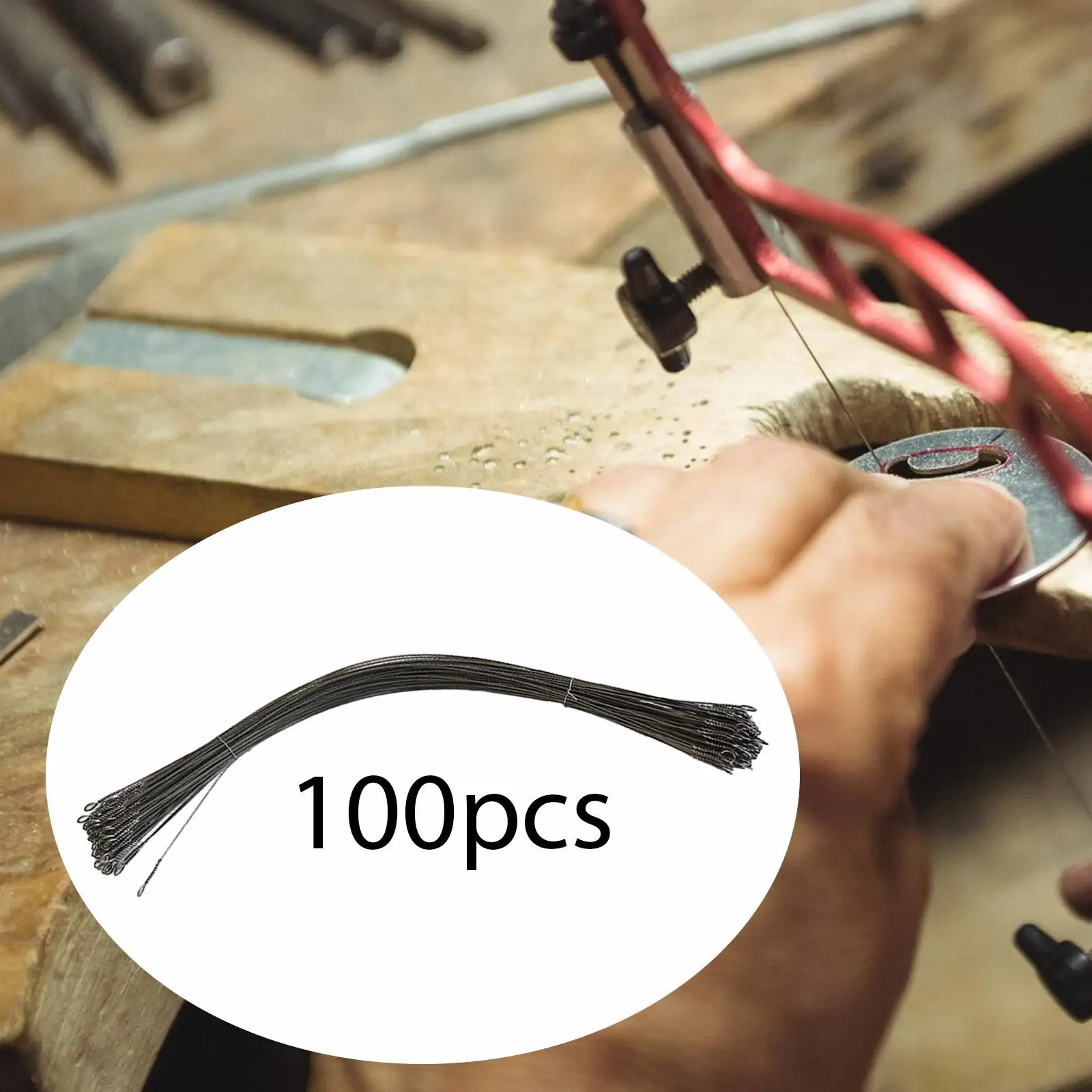 

100 Pieces Jewelry Saw Blades Teeth Blades Multifunction DIY Projects Crafts for Cutting Metal DIY Enthusiasts Tooth Saw