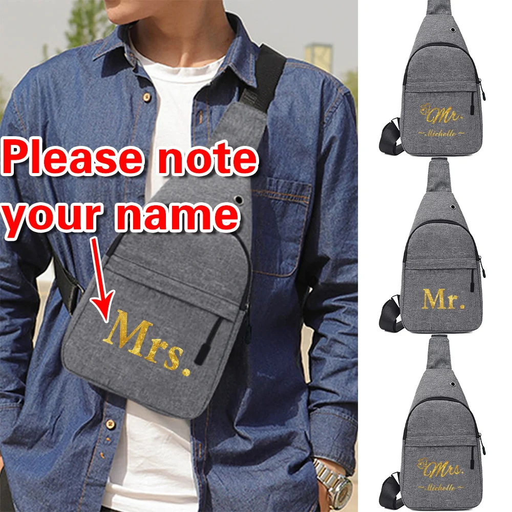 

Персонализированная нагрудная сумка с индивидуальным именем, большая вместительная спортивная нагрудная сумка, модные многофункциональные сумки через плечо для путешествий и пешего туризма