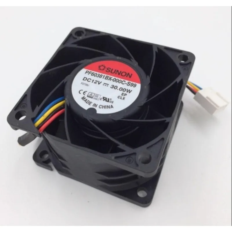 SUNON PF60381BX-000C-S99 12V 30.0W 전원 공급 장치 냉각 팬용 새 쿨러 팬 6CM 60X60X38mm