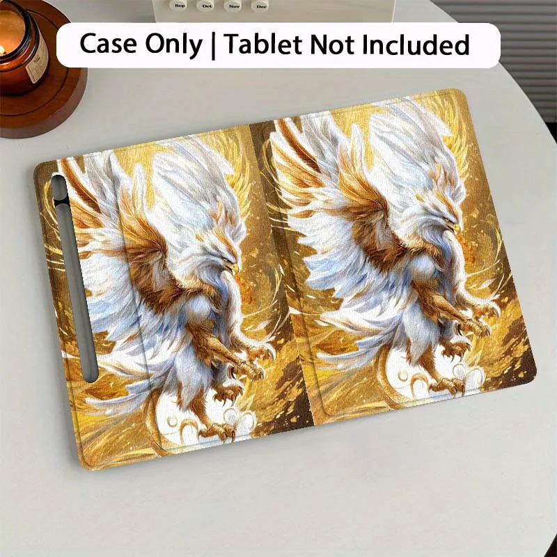 

Cartoon White Fox Art For Samsung Galaxy Tab S7 S8 S9 S10 FE Plus 12.4 13.1 Inch Tablet Case