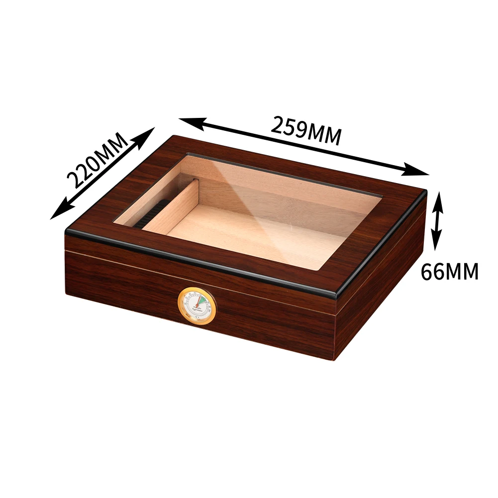 GALINER Cigar Humidor Portable Puro Cedar Wood Case With Hygrometer Luxury Humidifier Travel Humidor Cigar Box