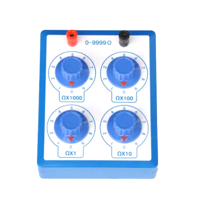 

Simple resistance box, teaching aids 230230-9999 Ohm 1 Ω adjustable physics teaching variable resistance box teaching aids