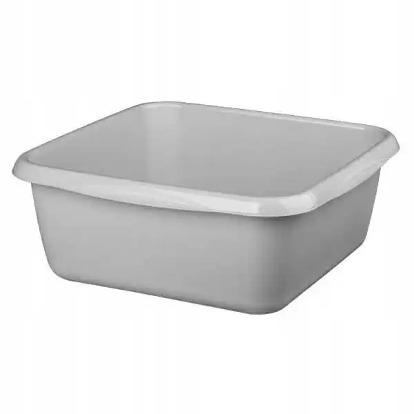 Plastic kom 7L vierkant Grijs