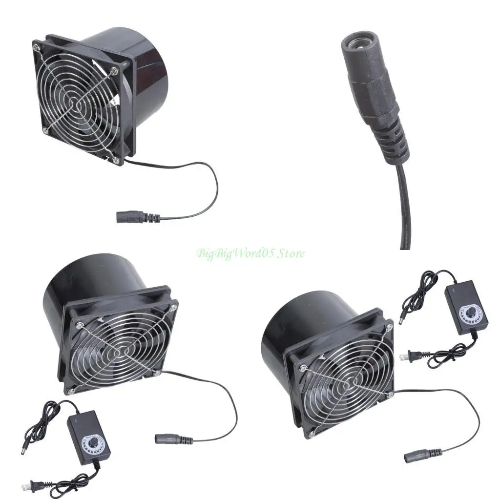 

24TE 12cm 3000RPM Exhaust Fan with Speed Controller for 3D Printer Ventilation