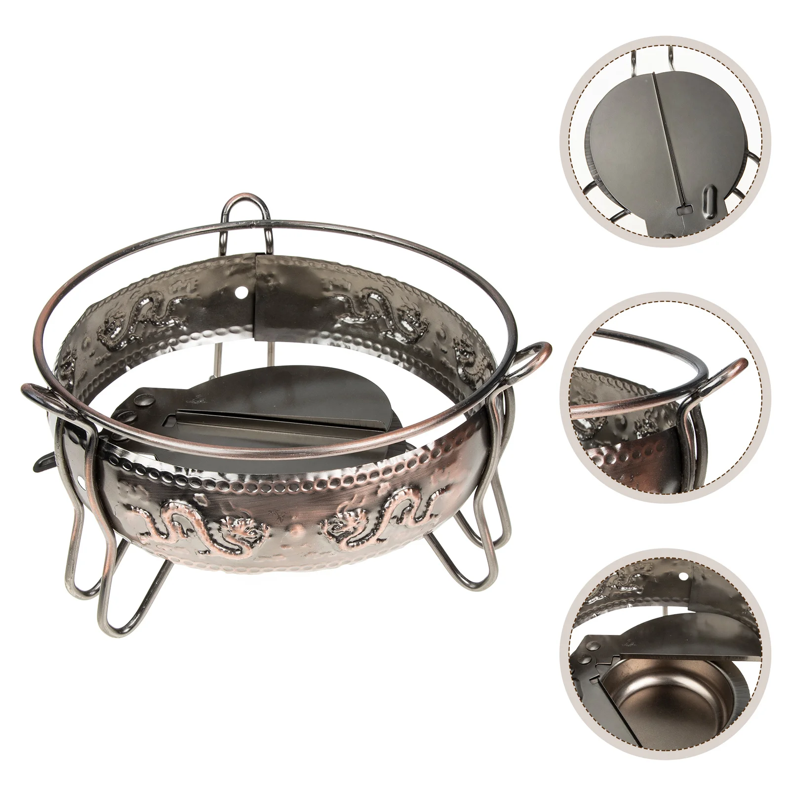 

Portable Alcohol Rugged Camping Cooking Windproof Small Pot Base For Picnic Buffet Food Warm Serving Outdoor Bracket