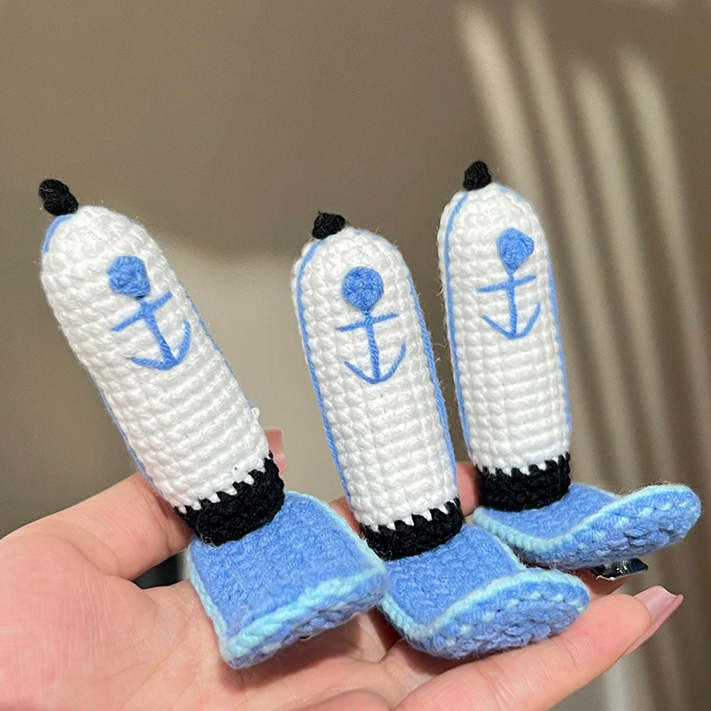 Cartoon niedlichen Schwämme Haars pangen Zubehör Anime Krusty Krab Personal Hut gestrickt Kopf bedeckung Cosplay Mädchen Kopfschmuck Schmuck Geschenke