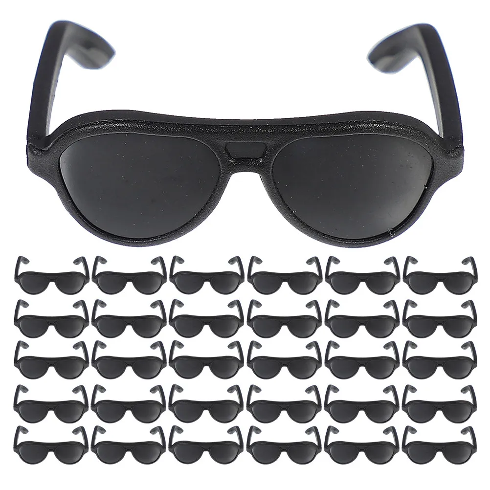 

200Pcs Miniature Sunglasses Plastic Small Eyeglasses for Dollhouse Pretend Play Dress Up Costume Accessories Party