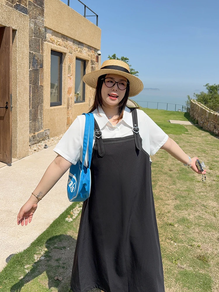 

VOGANA Женский модный комбинезон в клетку большого размера, А-силуэт, с завышенной талией, короткий рукав, миди, для офиса, весна